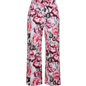 ADAM LIPPES Alessia Floral-Print Cropped Trousers NWT Size 2